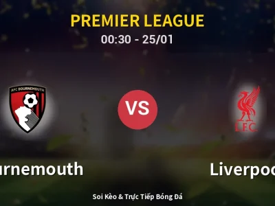Kết Quả: Bournemouth 3-2 Liverpool – Highlight & Bàn Thắng | Premier League