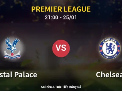 🔴 Trực Tiếp: Crystal Palace 0-1 Chelsea – Link Xem Premier League (Full HD)