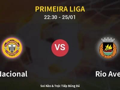 Soi Kèo Nacional vs Rio Ave – 22:30 25/01 | Nhận Định, Dự Đoán Tỷ Số