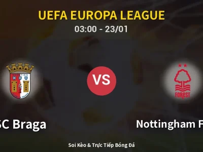 Kết Quả: SC Braga 1-0 Nottingham Forest – Highlight & Bàn Thắng | UEFA Europa League