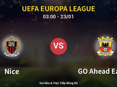 Kết Quả: Nice 3-1 GO Ahead Eagles – Highlight & Bàn Thắng | UEFA Europa League