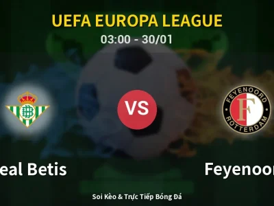 Kết Quả: Real Betis 2-1 Feyenoord – Highlight & Bàn Thắng | UEFA Europa League