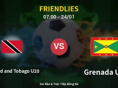 Kết Quả: Trinidad and Tobago U20 1-1 Grenada U20 – Highlight & Bàn Thắng | Friendlies