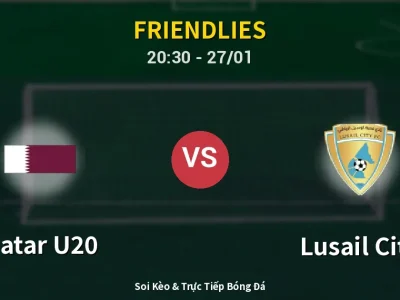 Soi Kèo Qatar U20 vs Lusail City – 20:30 27/01 | Nhận Định, Dự Đoán Tỷ Số