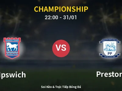 Soi Kèo Ipswich vs Preston – 22:00 31/01 | Nhận Định, Dự Đoán Tỷ Số