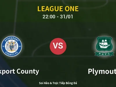 Soi Kèo Stockport County vs Plymouth – 22:00 31/01 | Nhận Định, Dự Đoán Tỷ Số