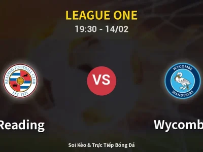 🔴 Trực Tiếp: Reading 1-0 Wycombe – Link Xem League One (Full HD)
