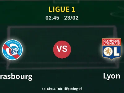 Kết Quả: Strasbourg 3-1 Lyon – Highlight & Bàn Thắng | Ligue 1