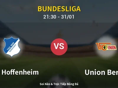 🔴 Trực Tiếp: 1899 Hoffenheim 0-0 Union Berlin – Link Xem Bundesliga (Full HD)