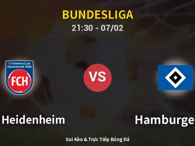Soi Kèo 1. FC Heidenheim vs Hamburger SV – 21:30 07/02 | Nhận Định, Dự Đoán Tỷ Số