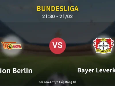 🔴 Trực Tiếp: Union Berlin 1-0 Bayer Leverkusen – Link Xem Bundesliga (Full HD)