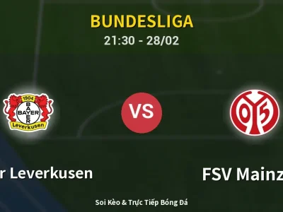 Soi Kèo Bayer Leverkusen vs FSV Mainz 05 – 21:30 28/02 | Nhận Định, Dự Đoán Tỷ Số