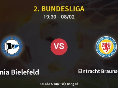 Kết Quả: Arminia Bielefeld 3-2 Eintracht Braunschweig – Highlight & Bàn Thắng | 2. Bundesliga