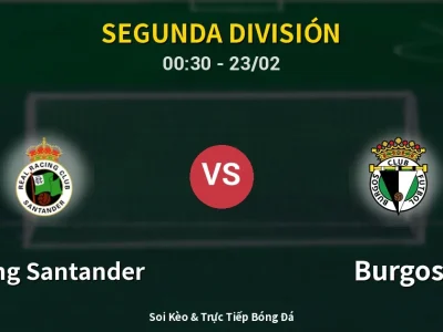 Kết Quả: Racing Santander 1-0 Burgos – Highlight & Bàn Thắng | Segunda División