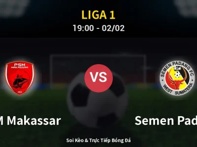 Kết Quả: PSM Makassar 0-0 Semen Padang – Highlight & Bàn Thắng | Liga 1