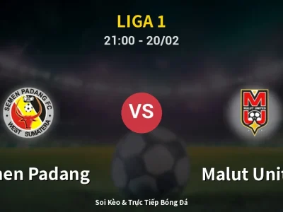 🔴 Trực Tiếp: Semen Padang 0-2 Malut United – Link Xem Liga 1 (Full HD)