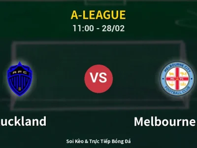 Kết Quả: Auckland 3-0 Melbourne City – Highlight & Bàn Thắng | A-League