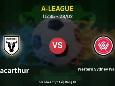 🔴 Trực Tiếp: Macarthur 0-2 Western Sydney Wanderers – Link Xem A-League (Full HD)