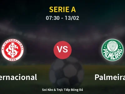 Kết Quả: Internacional 1-3 Palmeiras – Highlight & Bàn Thắng | Serie A