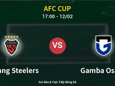 Kết Quả: Pohang Steelers 1-1 Gamba Osaka – Highlight & Bàn Thắng | AFC Cup