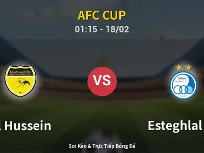 Kết Quả: Al Hussein 3-2 Esteghlal FC – Highlight & Bàn Thắng | AFC Cup