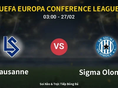 Kết Quả: Lausanne 1-2 Sigma Olomouc – Highlight & Bàn Thắng | UEFA Europa Conference League