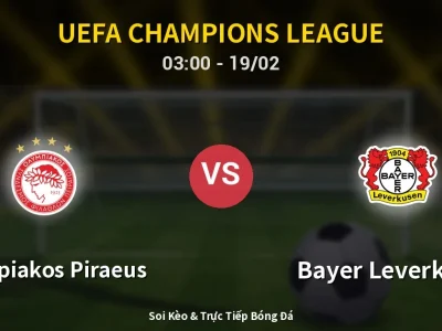 Kết Quả: Olympiakos Piraeus 0-2 Bayer Leverkusen – Highlight & Bàn Thắng | UEFA Champions League