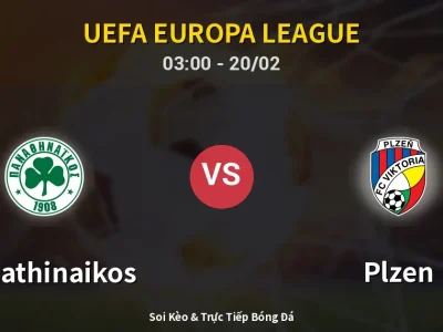 Kết Quả: Panathinaikos 2-2 Plzen – Highlight & Bàn Thắng | UEFA Europa League