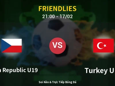 🔴 Trực Tiếp: Czech Republic U19 0-0 Turkey U19 – Link Xem Friendlies (Full HD)