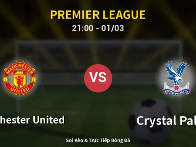 🔴 Trực Tiếp: Manchester United 2-1 Crystal Palace – Link Xem Premier League (Full HD)