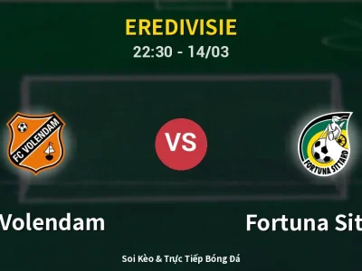Soi Kèo FC Volendam vs Fortuna Sittard – 22:30 14/03 | Nhận Định, Dự Đoán Tỷ Số