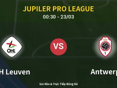 Kết Quả: OH Leuven 1-0 Antwerp – Highlight & Bàn Thắng | Jupiler Pro League