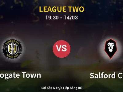 Soi Kèo Harrogate Town vs Salford City – 19:30 14/03 | Nhận Định, Dự Đoán Tỷ Số