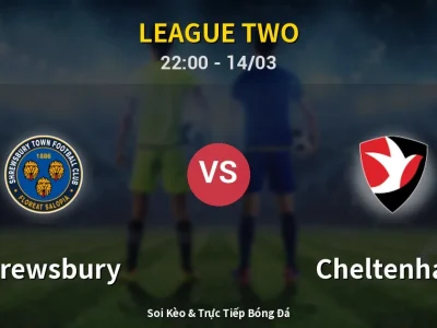 Soi Kèo Shrewsbury vs Cheltenham – 22:00 14/03 | Nhận Định, Dự Đoán Tỷ Số