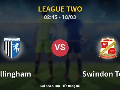 Kết Quả: Gillingham 0-2 Swindon Town – Highlight & Bàn Thắng | League Two