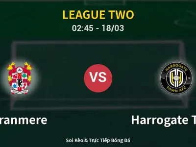 Kết Quả: Tranmere 0-3 Harrogate Town – Highlight & Bàn Thắng | League Two