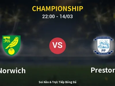 Soi Kèo Norwich vs Preston – 22:00 14/03 | Nhận Định, Dự Đoán Tỷ Số
