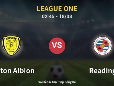 Kết Quả: Burton Albion 1-2 Reading – Highlight & Bàn Thắng | League One
