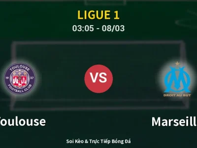 Kết Quả: Toulouse 0-1 Marseille – Highlight & Bàn Thắng | Ligue 1