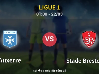 Kết Quả: Auxerre 3-0 Stade Brestois 29 – Highlight & Bàn Thắng | Ligue 1