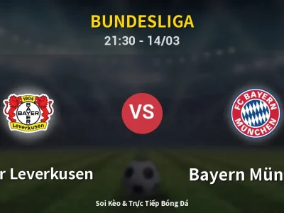 🔴 Trực Tiếp: Bayer Leverkusen 1-0 Bayern München – Link Xem Bundesliga (Full HD)
