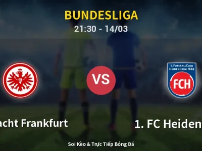 Soi Kèo Eintracht Frankfurt vs 1. FC Heidenheim – 21:30 14/03 | Nhận Định, Dự Đoán Tỷ Số
