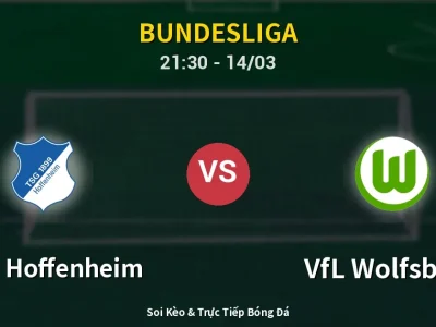 Soi Kèo 1899 Hoffenheim vs VfL Wolfsburg – 21:30 14/03 | Nhận Định, Dự Đoán Tỷ Số