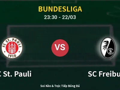 Soi Kèo FC St. Pauli vs SC Freiburg – 23:30 22/03 | Nhận Định, Dự Đoán Tỷ Số