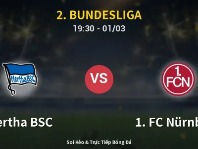 Kết Quả: Hertha BSC 2-1 1. FC Nürnberg – Highlight & Bàn Thắng | 2. Bundesliga