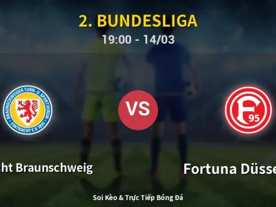 Soi Kèo Eintracht Braunschweig vs Fortuna Düsseldorf – 19:00 14/03 | Nhận Định, Dự Đoán Tỷ Số