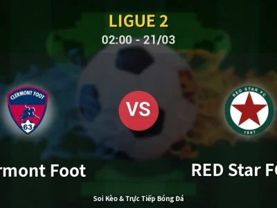 Kết Quả: Clermont Foot 0-1 RED Star FC 93 – Highlight & Bàn Thắng | Ligue 2