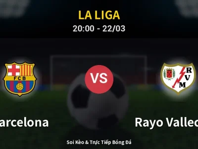 🔴 Trực Tiếp: Barcelona 1-0 Rayo Vallecano – Link Xem La Liga (Full HD)