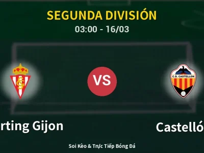 Kết Quả: Sporting Gijon 4-1 Castellón – Highlight & Bàn Thắng | Segunda División