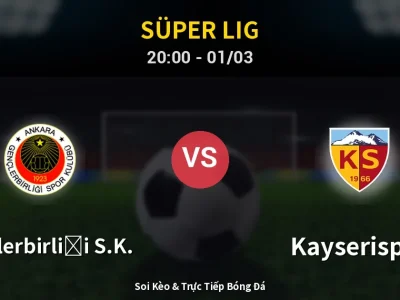 Kết Quả: Gençlerbirliği S.K. 0-0 Kayserispor – Highlight & Bàn Thắng | Süper Lig